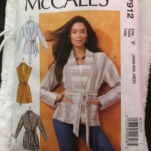 Striped Belted Cardigan sewing pattern